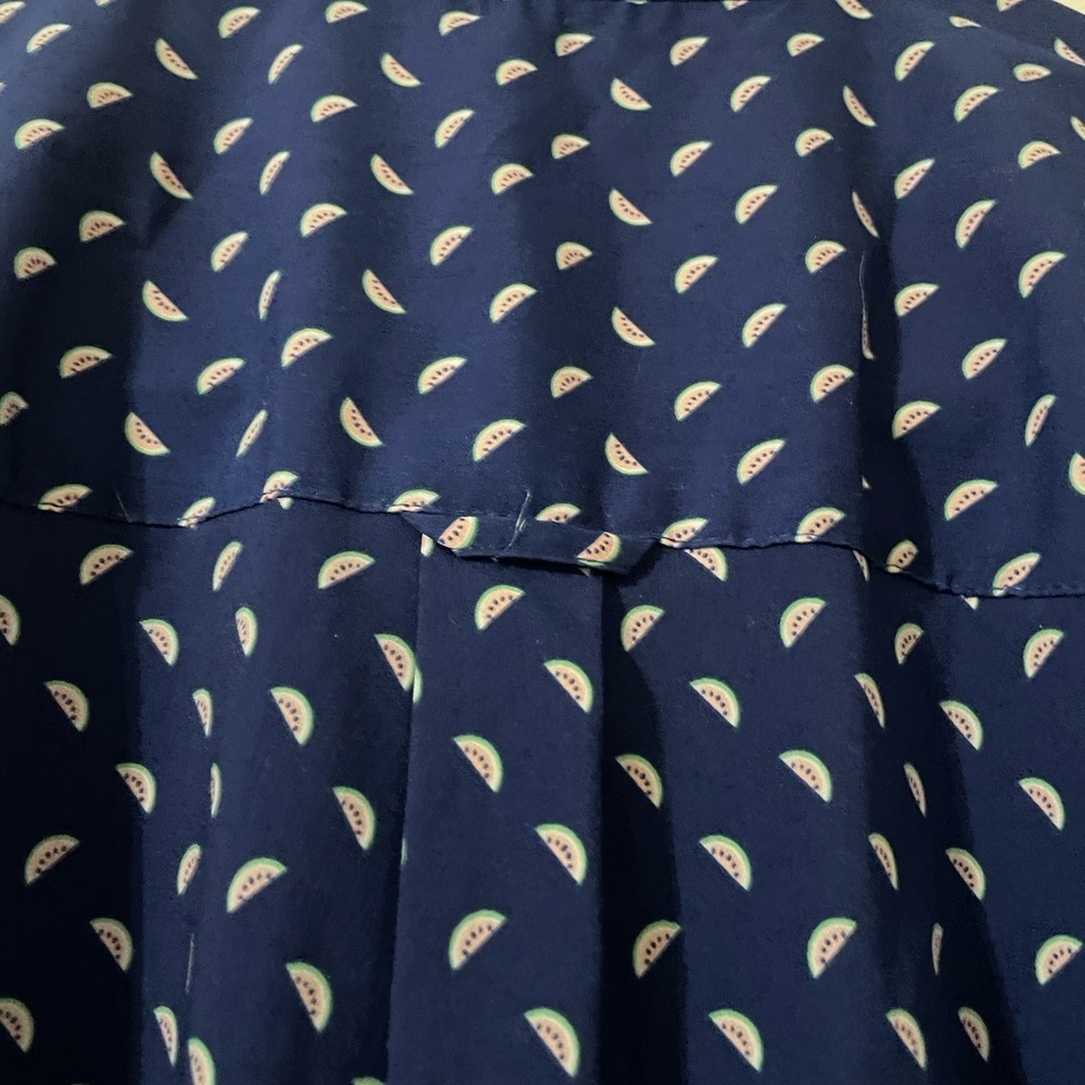Izod Blue and Watermelon Slice Novelty Print Button Down Shirt Size 3XL - Picture 5 of 5